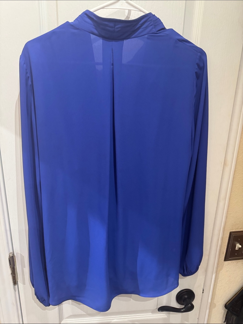 Lilly Pulitzer Cobalt Blue Faux Wrap Blouse - Picture 3 of 3